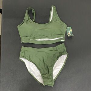 Olive Green Bikini Set